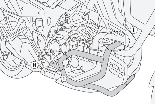 Defensas motor INOX H. CRF1000L Africa Twin Adventure Sports (18>19)