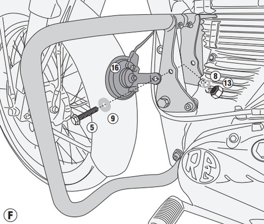 Defensas motor Royal Enfield Classic 500 (19>20)