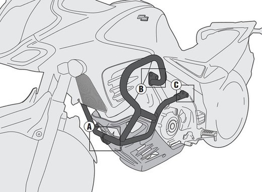 Defensas motor suzuki dl 650 v-strom (11 > 21)