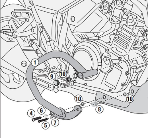 Defensas motor Suzuki  V-Strom 250 (17 > 21)