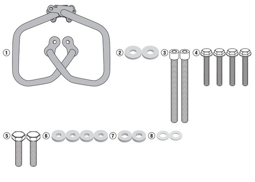 Defensas motor/radiador  Y. MT-07 Tracer (16>19) /Tracer 700 (20>22)