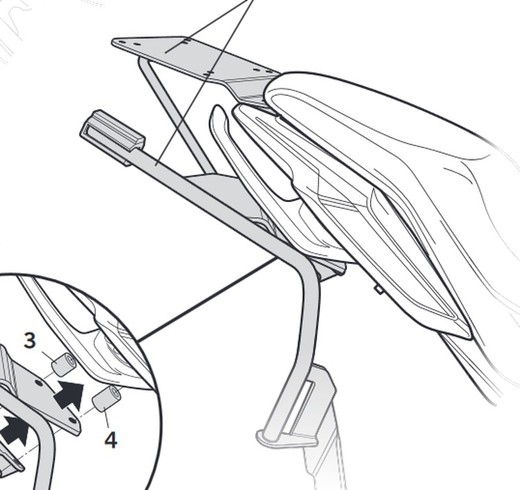 Fijaciones laterales shad 3p bmw G 310r/gs '17