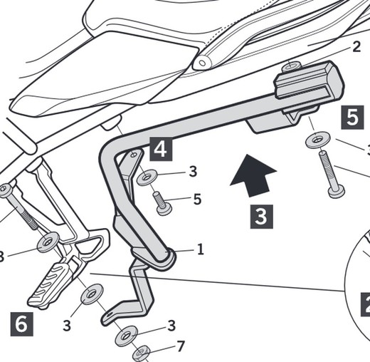 Fijaciones laterales shad 3p BMW R1200 R/RS '15