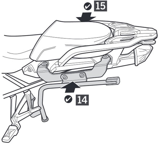 Fijaciones laterales shad 3p bmw  r1200 gs '16