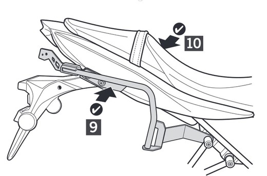 Fijaciones laterales shad 3p suzuki sv 650 '16/20