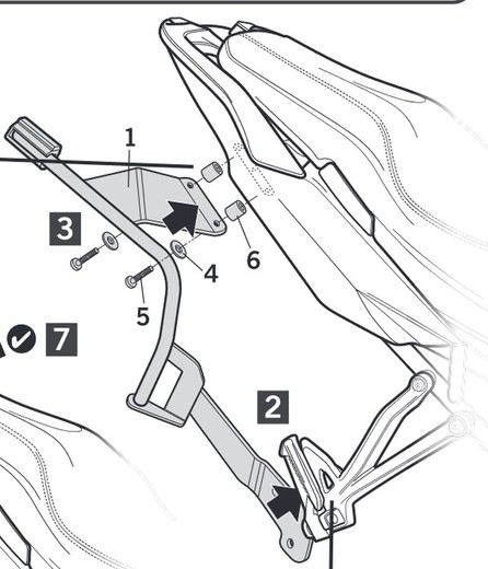 Fijaciones laterales shad 3p triumph tiger 800 xrx'18