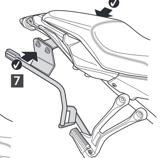 Fijaciones laterales shad 3p yamaha mt-07 tracer 16>19