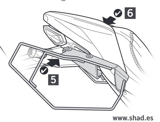 SIDE BAG HOLDER DUCATI MONSTER 1200 '17