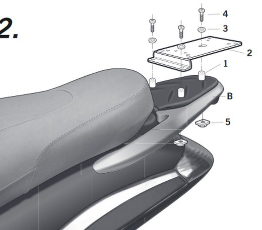 Soporte maleta shad beverly tourer 125/250/400 08