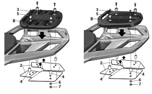 Soporte maleta shad bmw f800 gt '13