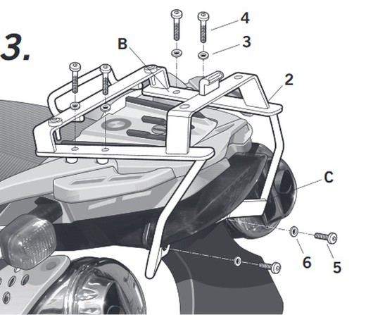 Sporte maleta shad bmw f650 gs'04