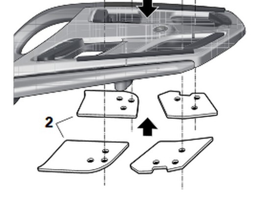 Soporte maleta shad  bmw r1200 rt '08