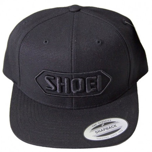 Gorra Shoei Trucker negra con logo negro