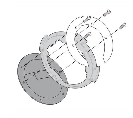 Adaptador Tanklock BF73 HARLEY DAVIDSON SPORTSTER S 1250 (21 > 22)