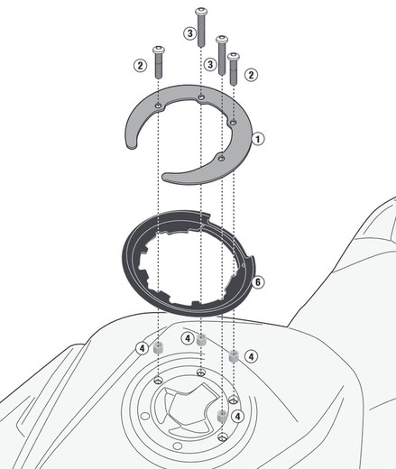 Base TANKLOCK BF68 HUSQVARNA  norden 901 (22)