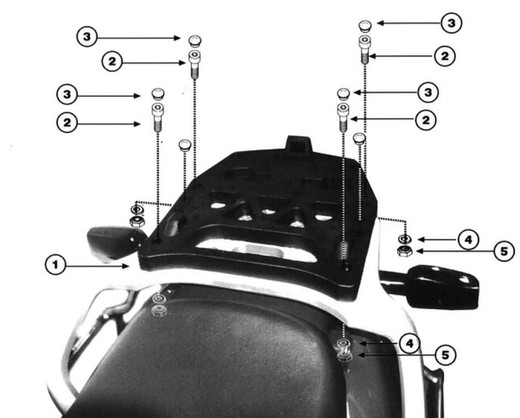 Adaptador parrilla H. XL 1000 V Varadero (99>02) y (03>06)