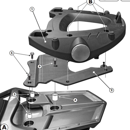 Portaequipajes Yamaha FJR 1300 (06 > 12) y  FJR 1300 (13 > 20)