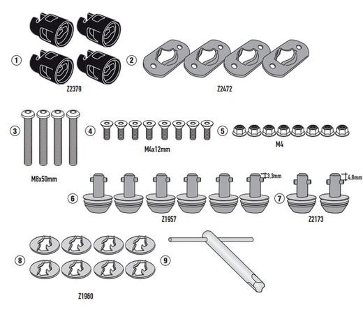 Kit RAPID RELEASE K04RKITK