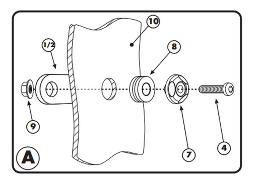 Fijaci¾n parabrisas givi para  agility 50-125  (08 > 13)