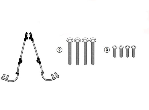 Fijación parabrisas givi peugeot belville 125-200 (17 > 20)