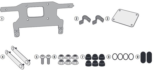 Kit montaje del s250 tiger.900/ ktm.1290/790./tenere 700/h.Norden 901