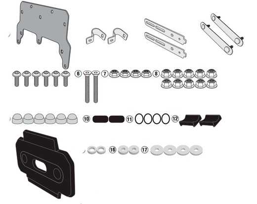 Kit específico para el montaje del s250 hon/du/tri/ro.750/950/800.17>18