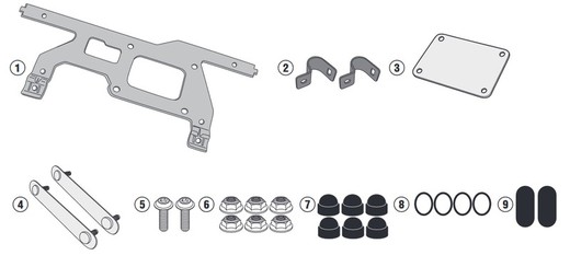 Kit montaje del s250 tool box crf1100l africa twin 2020>