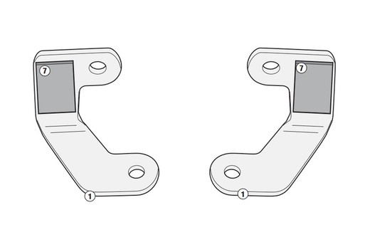 Herrajes givi 1111kit nc700x 12>13 /nc750x /nc750 dct 14>15