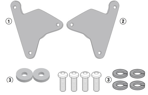 Soporte maleta kawasaki ninja 1000 sx (20 >) givi 4130kit