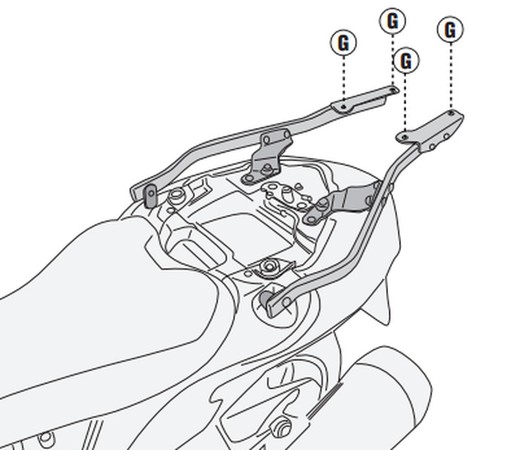 Adaptador parrilla SUZUKI Hayabusa 1300 (21 > 23)