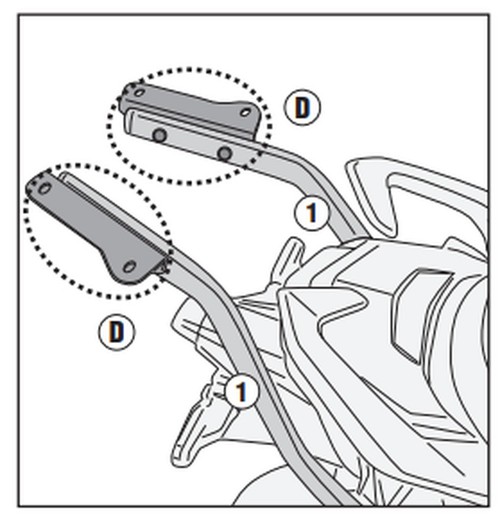 Adaptador parrilla Suzuki GSX S 1000 GT (22 >)