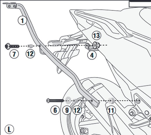 Soporte maleta givi honda.forza.750 2021>