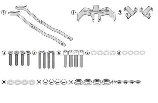 Soporte maleta GSX S1000F / GSX S1000 15>20 givi 3110fz