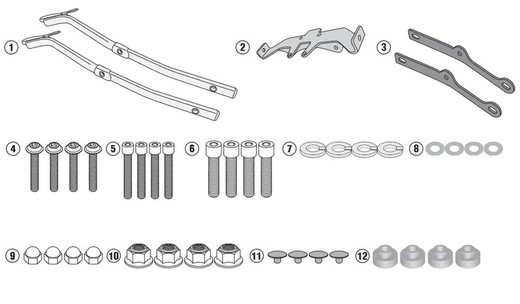 Soporte maleta suzuki gsx s750 17>21 givi 3113fz