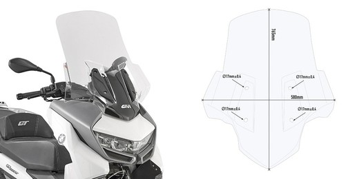 Parabrisas completo Givi  BMW C400GT 19>20