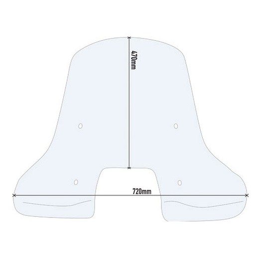 Parabrisas givi sin herrajes askoll ngs1-ngs2-ngs3  2020