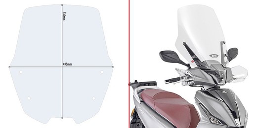 Parabrisas givi  sin herrajes kymco.people.s.125-150 20>21