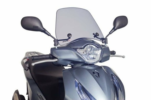 Parabrises puig tarfic transparent per honda scoopy sh 125i 13>17