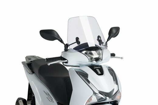 Parabrises puig tarfic transparent per honda scoopy sh 125i 13>17