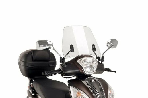 Parabrisas puig tarfic transparente para kymco miler 125 2017>