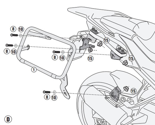 Potta maletas larerales BMW > S 1000 XR (20 > 22)