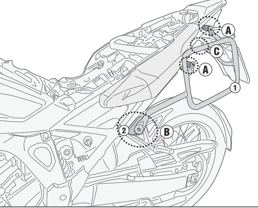 Portamaletas lateral específico pl one-fit crf1100l africa twin 2020>