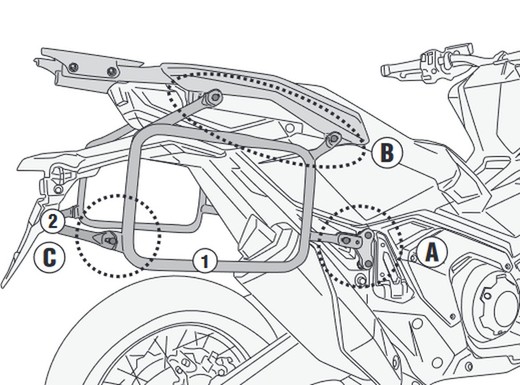 Portamaletas lateral of_cam HONDA X-ADV 750 (21 > 22) kappa