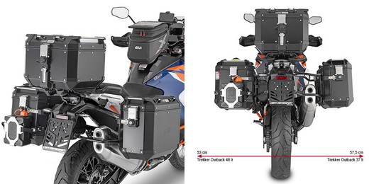 Portamaletas lateral cam 1290 super adventure r/s (21>) givi plo7713cam