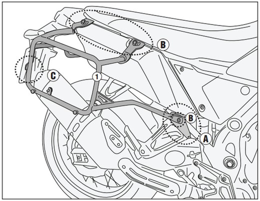 Portamaletas lateral Cam-Side. Yamaha Ténéré 700 (19>20) ,(21 > 22) y World Raid (22)