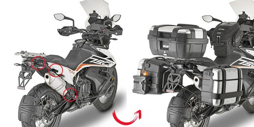 Porta maletas lateral. Ktm.790.ADV 19>20 /r-890 21>