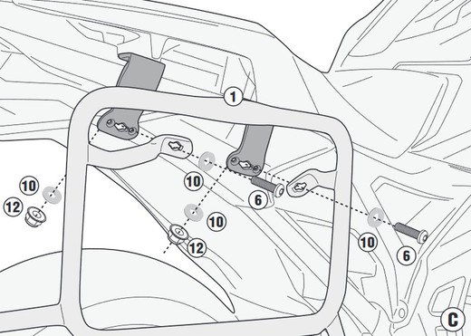 Portamelatas lateral pl one-fit  honda nc750x (21)