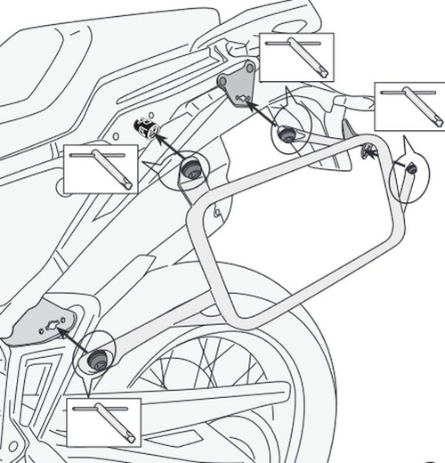 Porta maletas laterales 18mm KTM 1290 super avd.S/R 21>