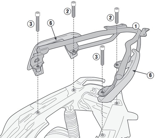 Portaequipatges  c 400 x 19> givi sr5130