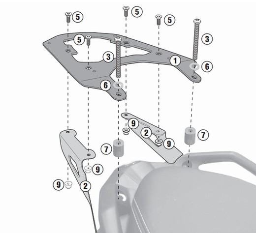 Portaequipajes c 650 sport 16>19 givi sr5121